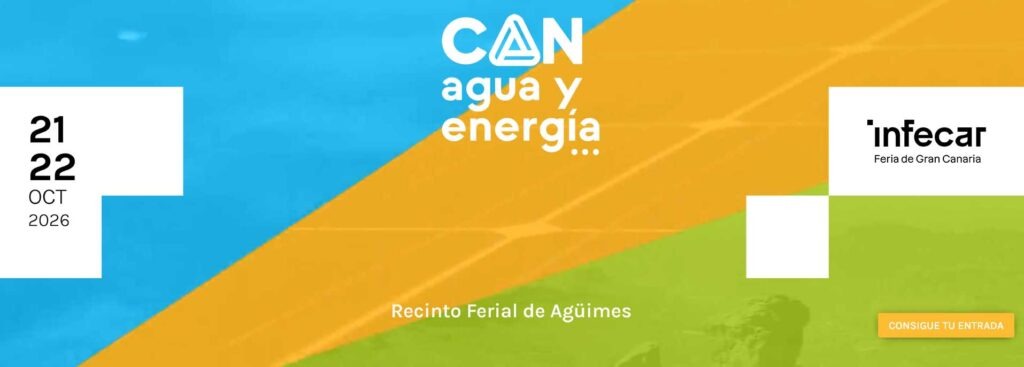 Canagua y Energia banner for the fair