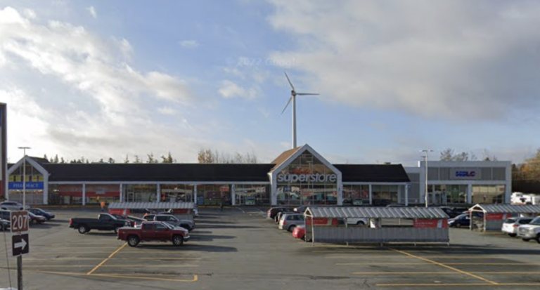 Wind turbine for retail at Atlantic Superstore in Nova Scotia
