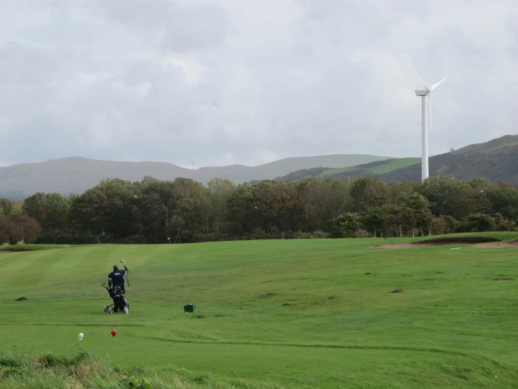 NPS 100-21 wind turbine at Girvan Community Hospital